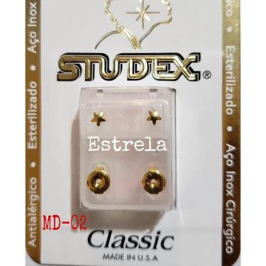 Imagem de Brinco Studex Classic 2Mm Estrela Pequena Dourado