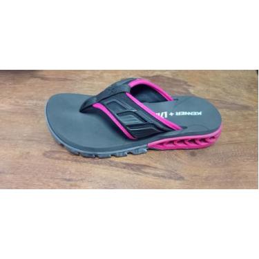 Imagem de Chinelo Masculino Kenner L7nnon Preto E Rosa Tamanho 39 - Gustavo