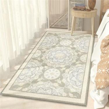 Imagem de Tapete de veludo para sala de estar, design artístico, engrossado e ampliado, para quarto, vestiário, tapete decorativo, 2,80x120cm(31,4x47 pol.)