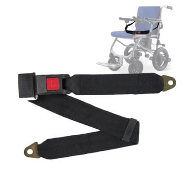 Imagem de Cinto de segurança para cadeira de rodas para idosos, scooters elétricas, antiqueda, substituição da cintura, acessórios para pacientes com deficiência, liberação rápida ajustável