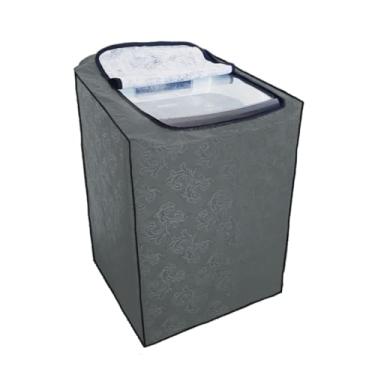 Imagem de Capa Protetora impermeavél para Maquina de lava de 8Kg a 16 Kg ótimo Custo Beneficio - Encantos Do Lar (Cinza, Tamanho M)