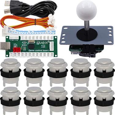 Imagem de SJ@JX Arcade Game Controller DIY Kit Microswitch Button 4&8 Way Joystick Zero Delay USB Encoder Fighting Stick Handles Console for PC MAME Raspberry Pi Retropie