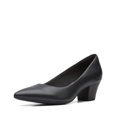 Imagem de Clarks Sapato feminino Teresa Step Pump, Couro preto, 34