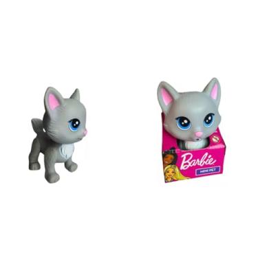 Imagem de Boneca Mini Gata Na Casinha Cinza Mini Pets