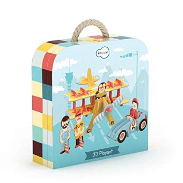 Imagem de Kroom Quebra-Cabeça 3D Na Maletinha Corrida Colorido