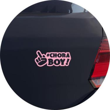 Imagem de Adesivo de Carro Chora Boy! Choraboy "Dedo do Meio" - Melhor Adesivo, 