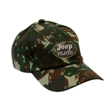 Imagem de Boné Militar Rip Stop Com Patch Aplicado Jeep Piloto  Camuflado - Mund