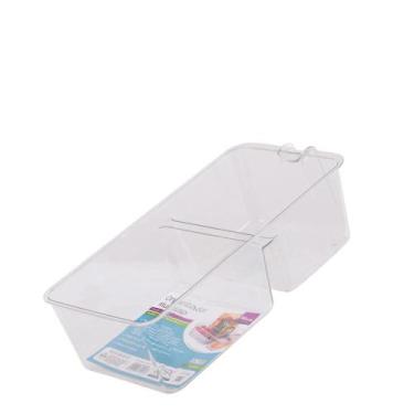 Imagem de Organizador de Geladeira Multiuso com 2 Divisórias 9X15X33cm - Mai Hom