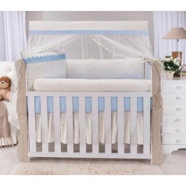 Imagem de Kit Enxoval Berço Americano Tecido em Linho 8 Peças - Beatriz Baby Enx