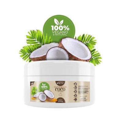 Imagem de Manteiga Vegetal De Coco Pura 100% Natural 200G - Atr Essencias