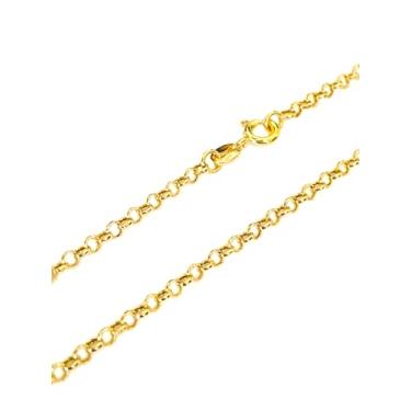 Imagem de Colar Corrente Feminina Portuguesa 40cm 2,0mm Ouro 18k 750 Legítimo C/Estojo e Certificado