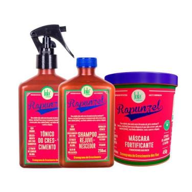 Imagem de Kit Lola From Rio Rapunzel - Shampoo 250ml + Tônico 250ml + Máscara 45