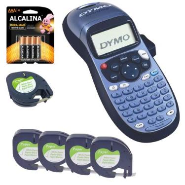 Imagem de Rotulador Eletrônico Letratag Lt100h AZUL Com 5 Fita 4 Pilha - DYMO
