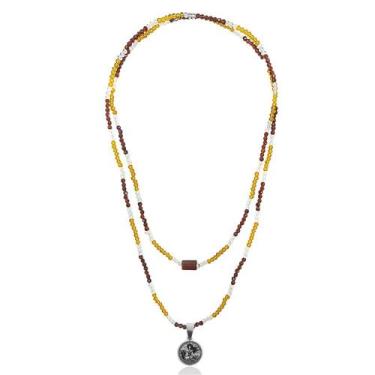 Imagem de Guia de Proteção Iansã Marrom Mini Cristais - Balaio de Santo