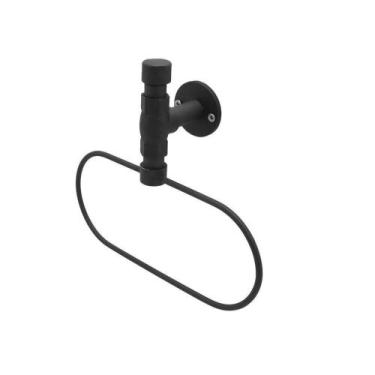 Imagem de Acessório Porta Toalha Argola Banheiro Lavatório Industrial Rústico Pr