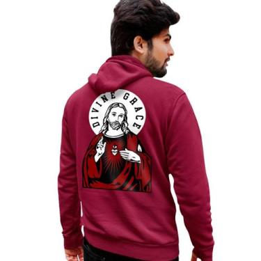 Imagem de Blusa Moletom Genuine Grit Masculino Estampado Algodão 30.1 Divine Gra