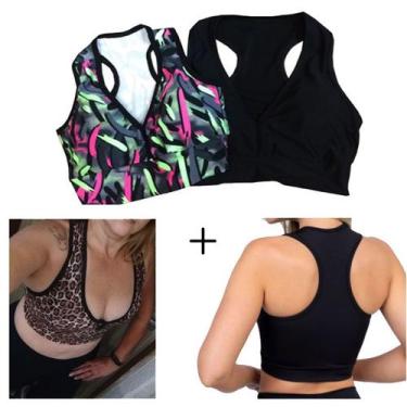 Imagem de Top Fitness Academia com Bojo Modelo Nadador 2 Unidades: Liso + Estamp