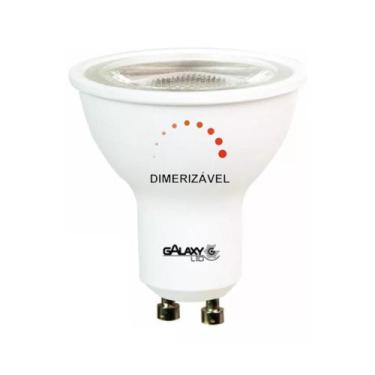 Imagem de Lâmpada Led Dicroica Mr16 7W Gu10 6000K Br Frio Dimerizável - Galaxy