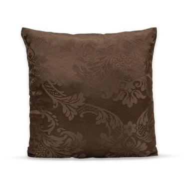 Imagem de Capa de Almofada c/ Zíper em Jacquard Adamascado Luxo 40cm x 40cm - BE