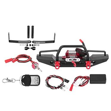 Imagem de Metal Front Bumper, RC Car Crawler Upgrade Part, Front Bumper with Winch for Traxxas TR.X-4 RC Car RC Crawler Bumper Part, Classic Split Type Design