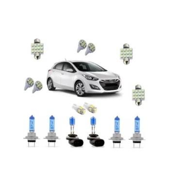 Imagem de Kit Lampadas Super Branca E Led's Hyundai I30 2013 Á 2016 - Blue lion