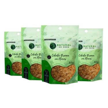 Imagem de Cebola Branca em Flocos Gourmet Sabor Autêntico Alta Qualidade Kit 4 3