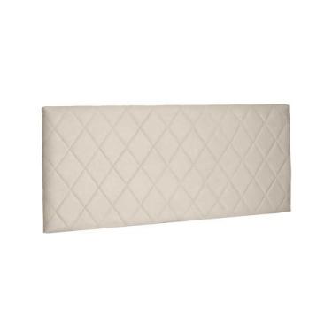 Imagem de Painel Para Cama De Casal Queen 160 Cm Esmeralda - Spezzia,  Suede Beg