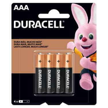 Imagem de Pilhas Alcalina Aaa Palito Embalagem C/4 Unidades - Duracell
