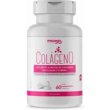 Imagem de Colágeno Hidrolisado + Vitamina C 60 Comp De 1000mg Promel