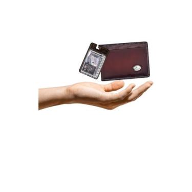 Imagem de Kit Carteira Media Mitty Couro + Refil Mitty M1R PLM1 CAFE