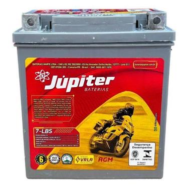 Imagem de Bateria Júpiter Moto 7lbs 12v 7ah Ytx7l-bs Btx7 Rtx7