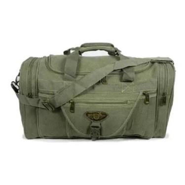 Imagem de Mala De Mão Viagem Grande De Lona Kvn 50 L, Verde militar