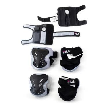Imagem de Kit de Proteção Infantil Preto ou Rosa Patins Skate Patinete - Go Roll
