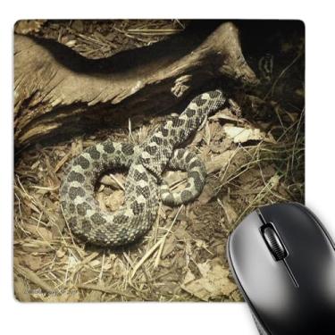 Imagem de 3dRose Mouse pad LLC 20 x 20 x 0,63 cm, cascavel de Massasauga Oriental (mp_34529_1)
