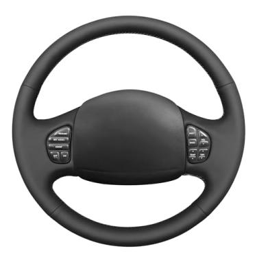 Imagem de MEWANT Capa de volante com costura DIY Ford F-250 F-350 Ford Excursion 2002-2005 F-250 F-350 F-450 F-550 2003-2007 Acessórios de volante para Ford F-250 F-350