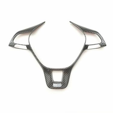 Imagem de Capa de volante impressa em fibra de carbono estilo esportivo para VW Volkswagen Atlas Tiguan Golf Jetta Passat