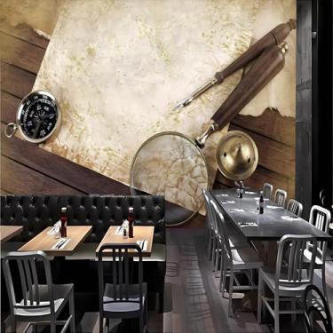 Imagem de Lcythiazole Tamanho personalizável – papel de parede de navegação, papel de parede de mapa, murais de papel de parede retrô, destacável e cole removível, para sala de estar e café.