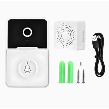 Imagem de Campainha de Vídeo Sem Fio Wi-Fi com Câmera e Áudio Bidirecional