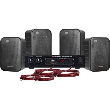 Imagem de Kit Som Ambiente 400W Musical, Hayonik, Ambience 4000 Preto, 40 W