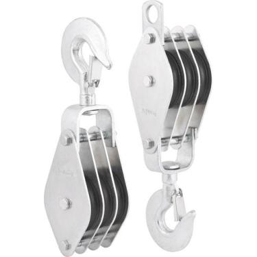 Imagem de Moitão/Cadernal 80mm c/ 3 Roldanas VONDER