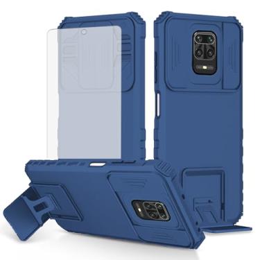 Imagem de Asuwish Capa de telefone para Xiaomi Redmi Note 9 Pro/Note 9s/Note9 Pro Max/Poco M2 Pro com protetor de tela e capa de câmera deslizante com suporte à prova de choque Soft Cell Redme Note9S Note9Pro