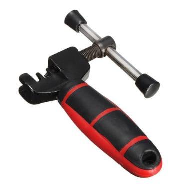 Imagem de Chave Extratora de Corrente para Bicicleta, Ferramenta Manual com Cabo Ergonômico, Vermelho e Preto