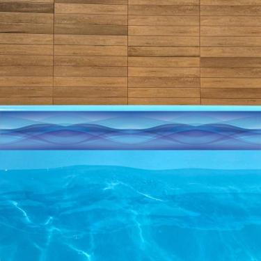 Imagem de Adesivos Vinil Borda de Piscina Azulejo 25und 1mx30cm - lene adesivos,