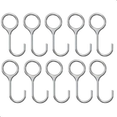 Imagem de Kit 10 Ganchos Para Utensílios De Cozinha Porta Talheres - MetalCromo