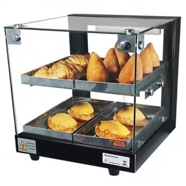 Imagem de BD4 - Estufa Beta para salgados 4 bandejas Dupla Preta - 127V - Omega