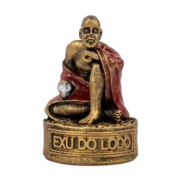 Imagem de Escultura Exu do Lodo Vintage em Resina 6,5 cm - Lua Mística - 100% Or