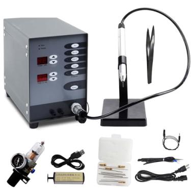 Imagem de Máquina de solda de joias, máquina de solda de joias permanente por arco de argônio pulsado, máquina de solda a ponto CNC automática de 100 W, 50-600 A, adequado para soldar joias de ouro e prata