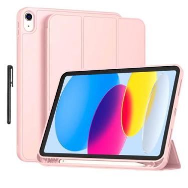Imagem de Capa Silicone flexível + caneta para Ipad 10 - 10,9 A2696 - Genérica
