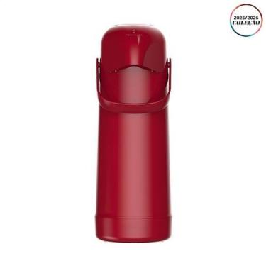 Imagem de Garrafa Térmica Magic Pump 1Litro Vermelho Latino - Termolar, 1L, Verm