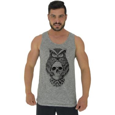 Imagem de Regata Clássica MXD Conceito Owl And Skull Masculina-Masculino